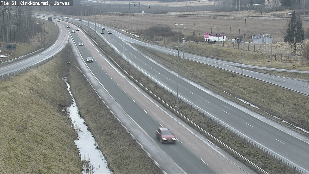 Weather Camera Image Road 51 Kirkkonummi, Jorvas, Kirkkonummi, Uusimaa