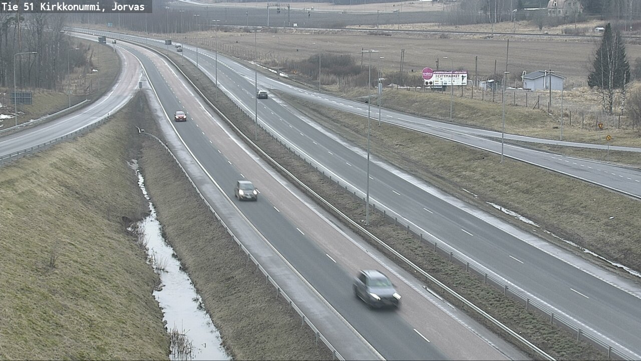 Weather Camera Image Road 51 Kirkkonummi, Jorvas, Kirkkonummi, Uusimaa