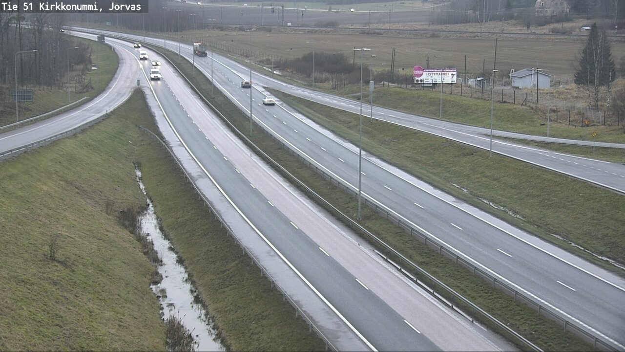 Weather Camera Image Väg 51 Kyrkslätt, Jorvas, Kirkkonummi, Uusimaa