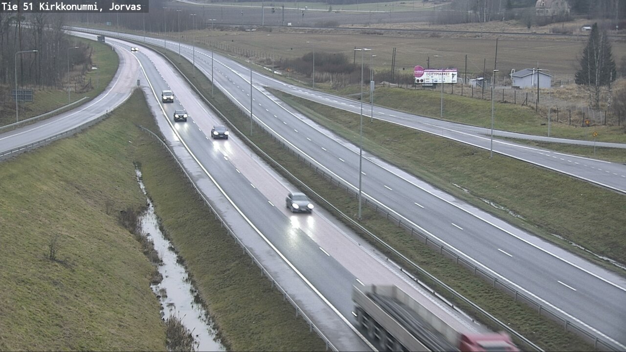 Weather Camera Image Väg 51 Kyrkslätt, Jorvas, Kirkkonummi, Uusimaa