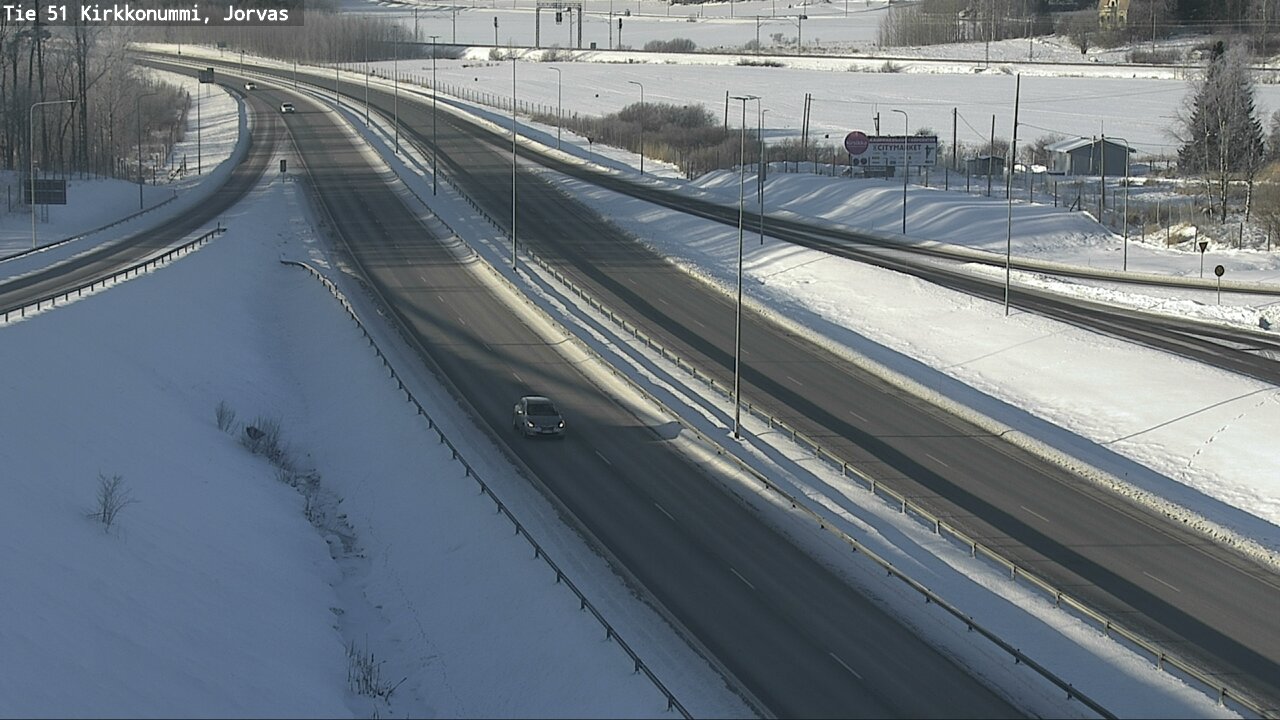 Weather Camera Image Väg 51 Kyrkslätt, Jorvas, Kirkkonummi, Uusimaa