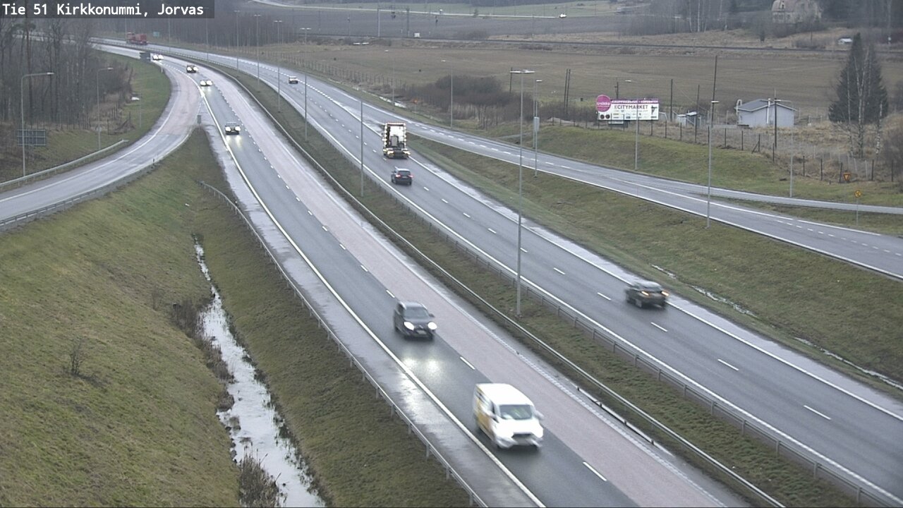 Weather Camera Image Väg 51 Kyrkslätt, Jorvas, Kirkkonummi, Uusimaa