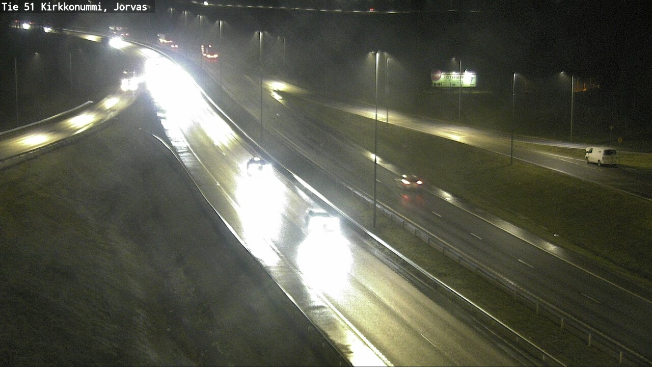 Weather Camera Image Väg 51 Kyrkslätt, Jorvas, Kirkkonummi, Uusimaa