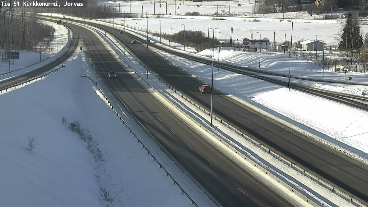 Weather Camera Image Väg 51 Kyrkslätt, Jorvas, Kirkkonummi, Uusimaa