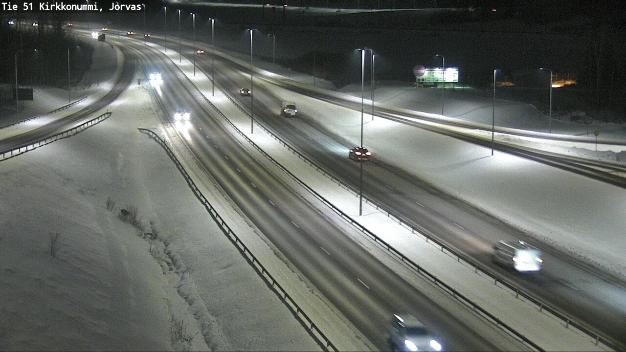 Weather Camera Image Väg 51 Kyrkslätt, Jorvas, Kirkkonummi, Uusimaa