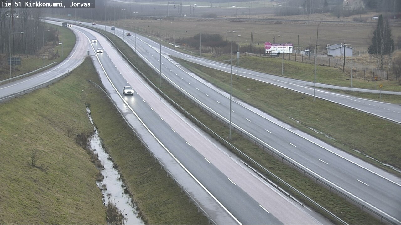Weather Camera Image Väg 51 Kyrkslätt, Jorvas, Kirkkonummi, Uusimaa