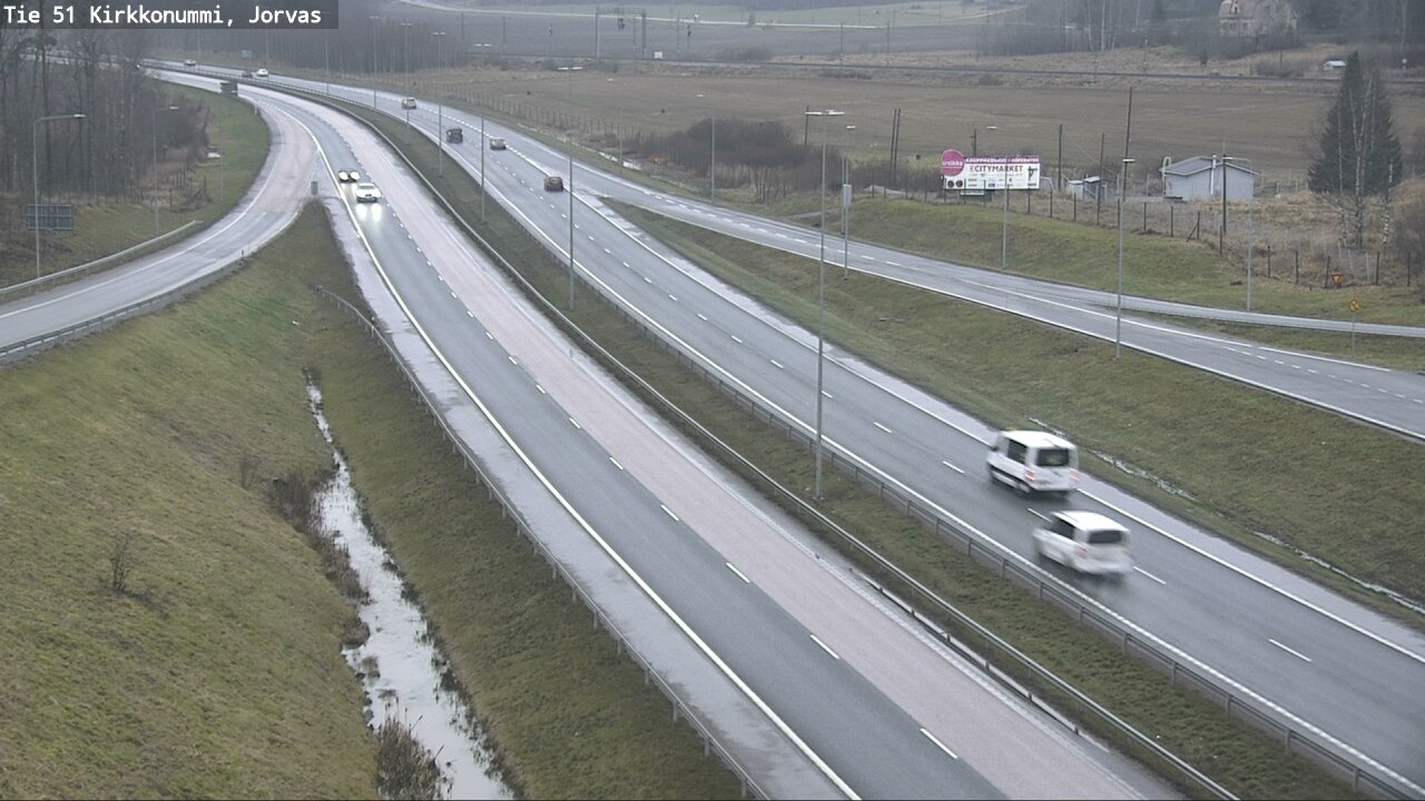 Weather Camera Image Väg 51 Kyrkslätt, Jorvas, Kirkkonummi, Uusimaa