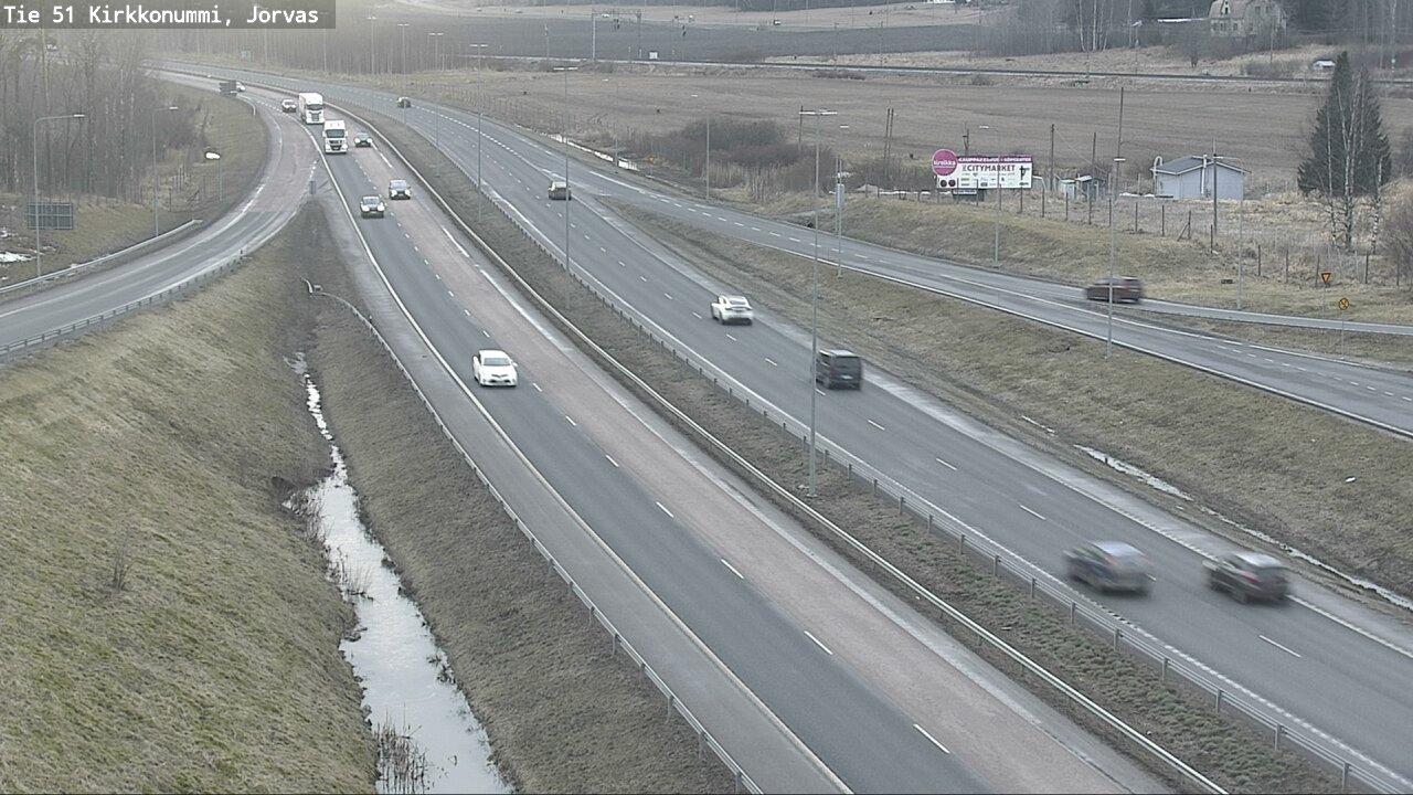 Weather Camera Image Road 51 Kirkkonummi, Jorvas, Kirkkonummi, Uusimaa