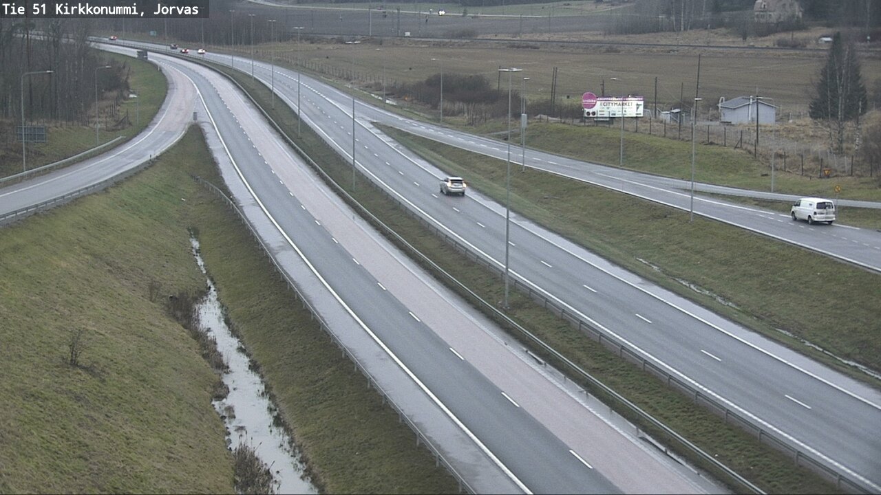 Weather Camera Image Väg 51 Kyrkslätt, Jorvas, Kirkkonummi, Uusimaa