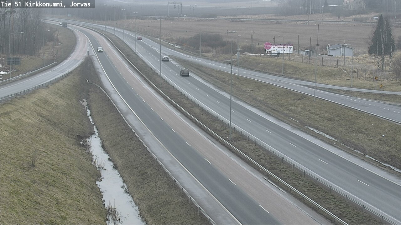 Weather Camera Image Road 51 Kirkkonummi, Jorvas, Kirkkonummi, Uusimaa