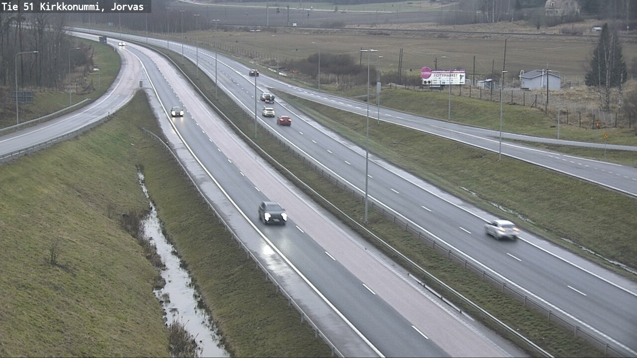 Weather Camera Image Väg 51 Kyrkslätt, Jorvas, Kirkkonummi, Uusimaa