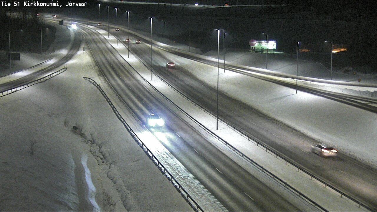 Weather Camera Image Väg 51 Kyrkslätt, Jorvas, Kirkkonummi, Uusimaa