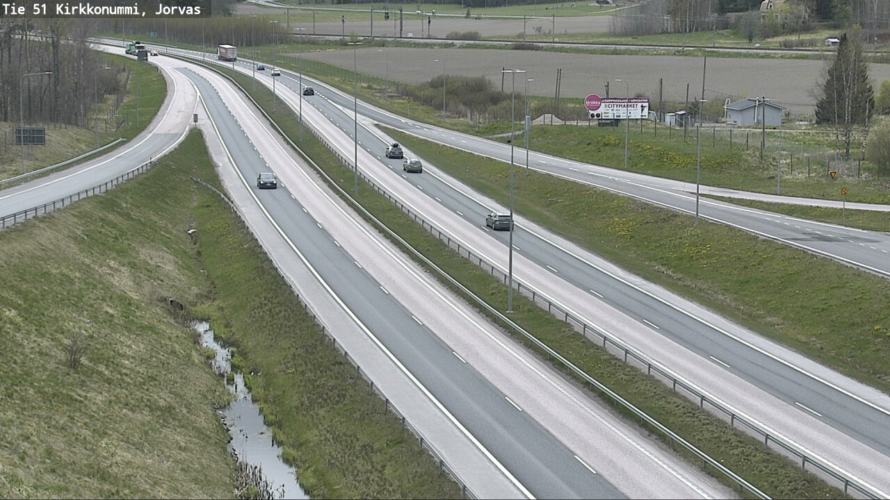 Weather Camera Image Road 51 Kirkkonummi, Jorvas, Kirkkonummi, Uusimaa