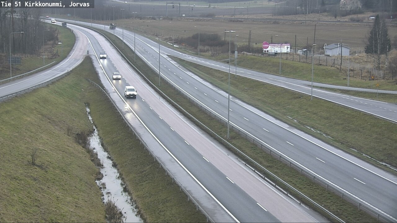Weather Camera Image Väg 51 Kyrkslätt, Jorvas, Kirkkonummi, Uusimaa