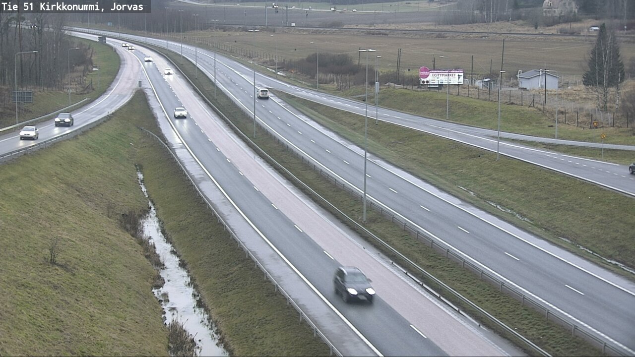 Weather Camera Image Väg 51 Kyrkslätt, Jorvas, Kirkkonummi, Uusimaa