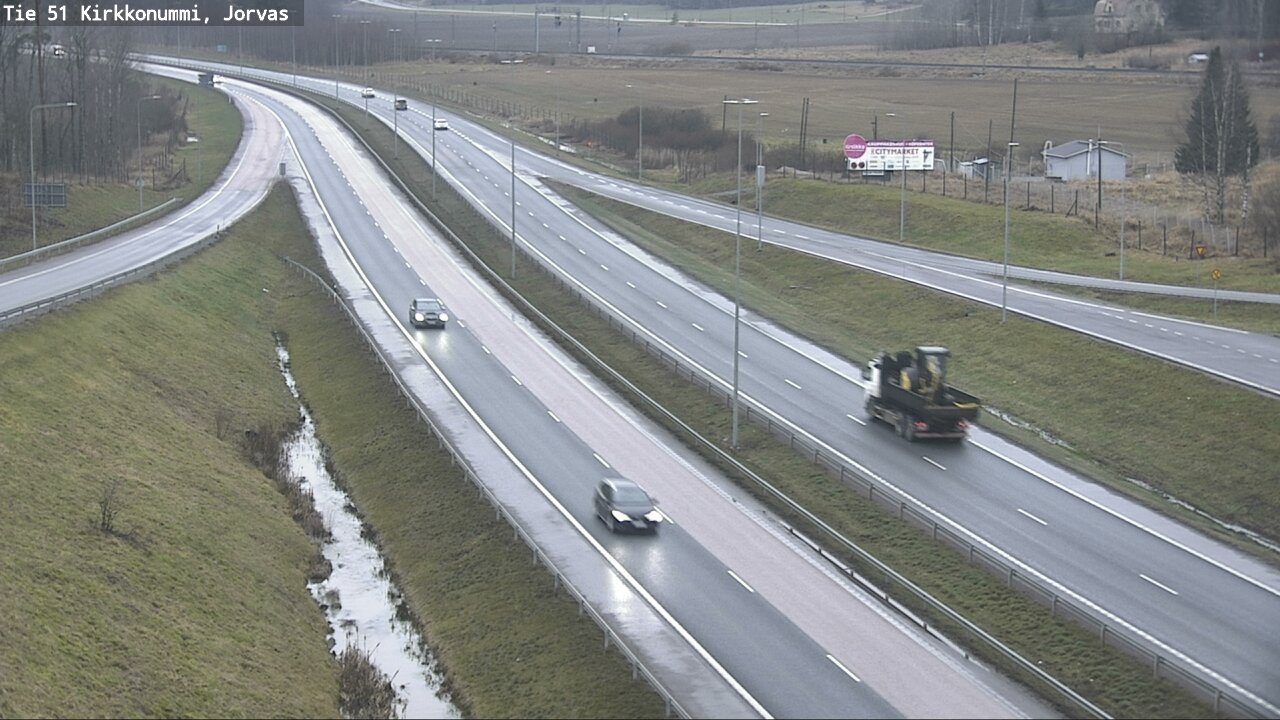 Weather Camera Image Väg 51 Kyrkslätt, Jorvas, Kirkkonummi, Uusimaa