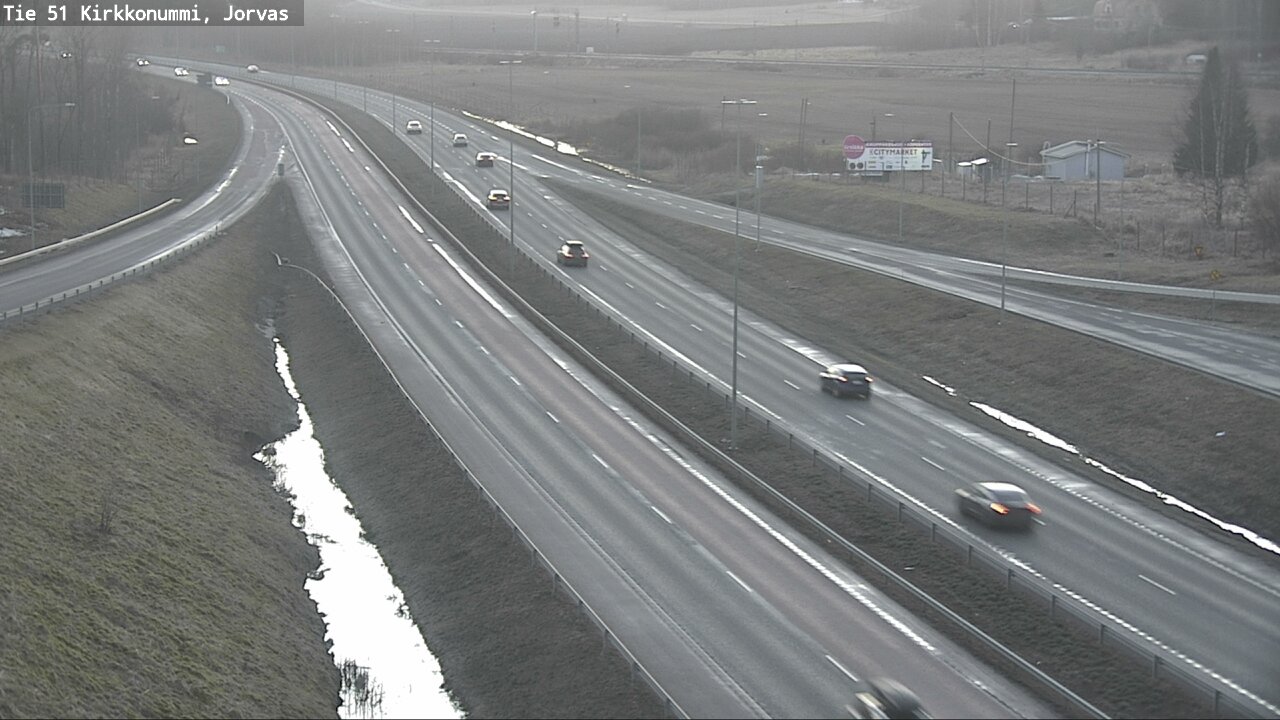 Weather Camera Image Road 51 Kirkkonummi, Jorvas, Kirkkonummi, Uusimaa