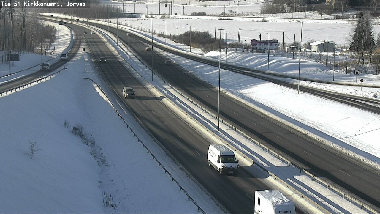 Weather Camera Image Väg 51 Kyrkslätt, Jorvas, Kirkkonummi, Uusimaa
