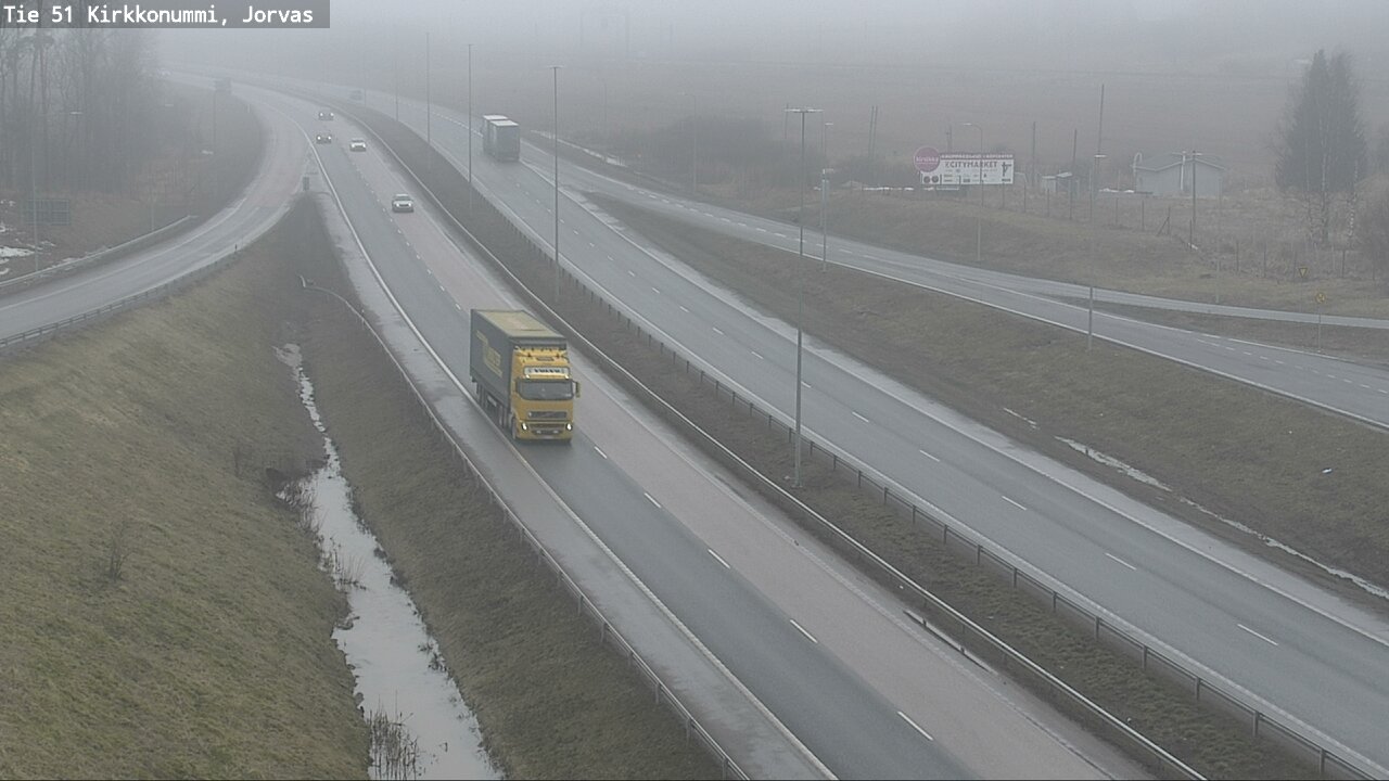 Weather Camera Image Väg 51 Kyrkslätt, Jorvas, Kirkkonummi, Uusimaa