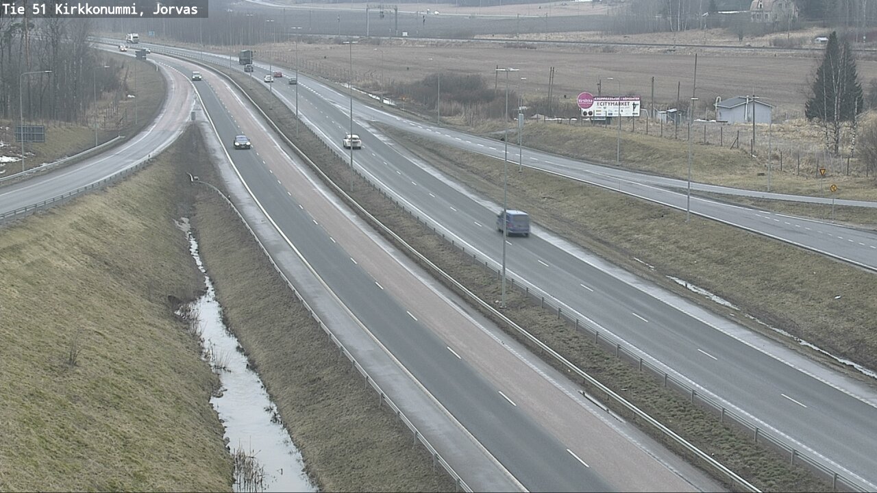 Weather Camera Image Road 51 Kirkkonummi, Jorvas, Kirkkonummi, Uusimaa