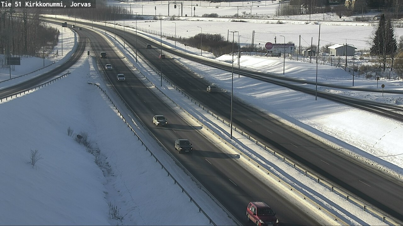 Weather Camera Image Väg 51 Kyrkslätt, Jorvas, Kirkkonummi, Uusimaa