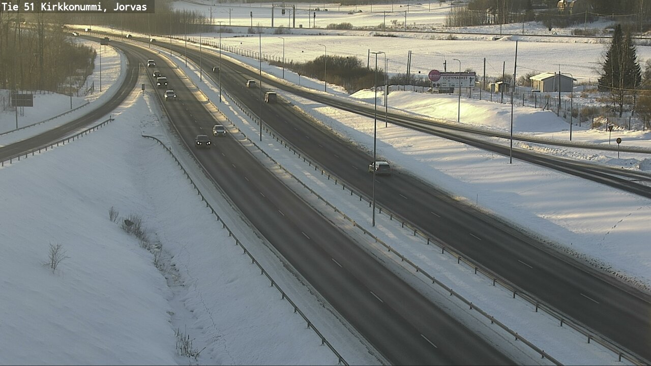 Weather Camera Image Väg 51 Kyrkslätt, Jorvas, Kirkkonummi, Uusimaa