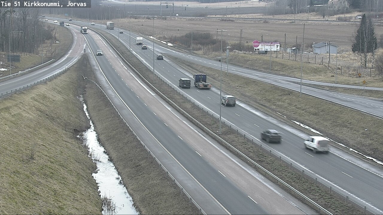 Weather Camera Image Road 51 Kirkkonummi, Jorvas, Kirkkonummi, Uusimaa