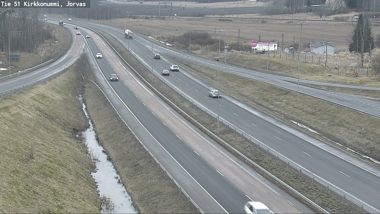 Weather Camera Image Road 51 Kirkkonummi, Jorvas, Kirkkonummi, Uusimaa