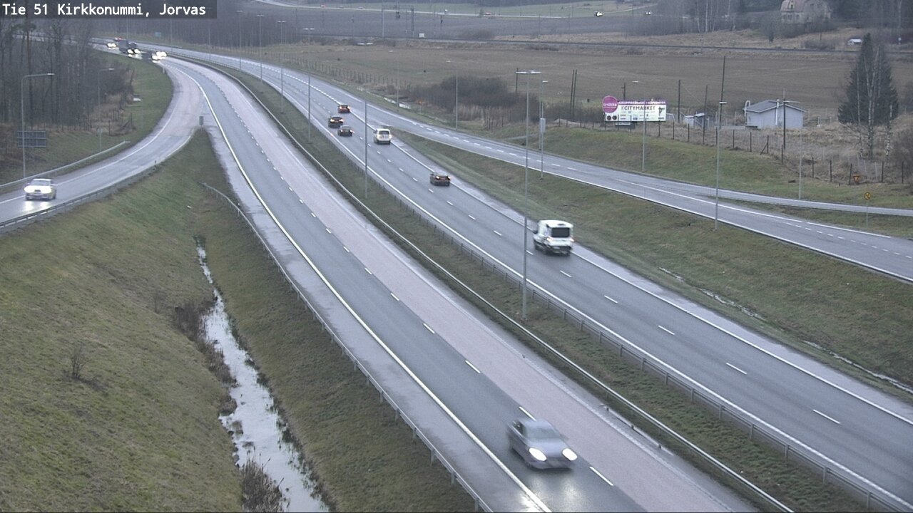 Weather Camera Image Väg 51 Kyrkslätt, Jorvas, Kirkkonummi, Uusimaa