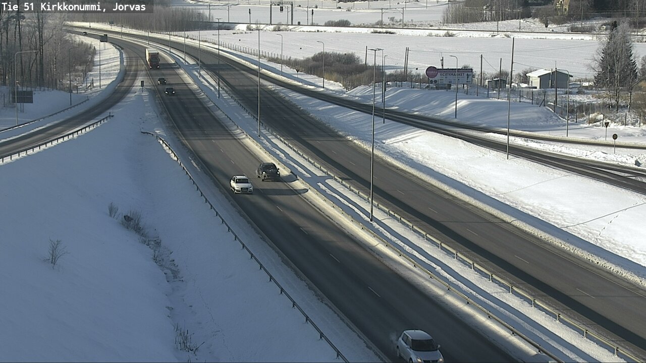 Weather Camera Image Väg 51 Kyrkslätt, Jorvas, Kirkkonummi, Uusimaa