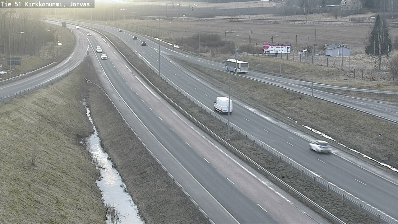 Weather Camera Image Road 51 Kirkkonummi, Jorvas, Kirkkonummi, Uusimaa