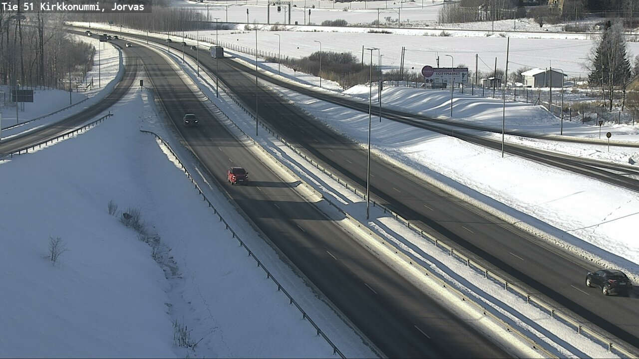 Weather Camera Image Väg 51 Kyrkslätt, Jorvas, Kirkkonummi, Uusimaa