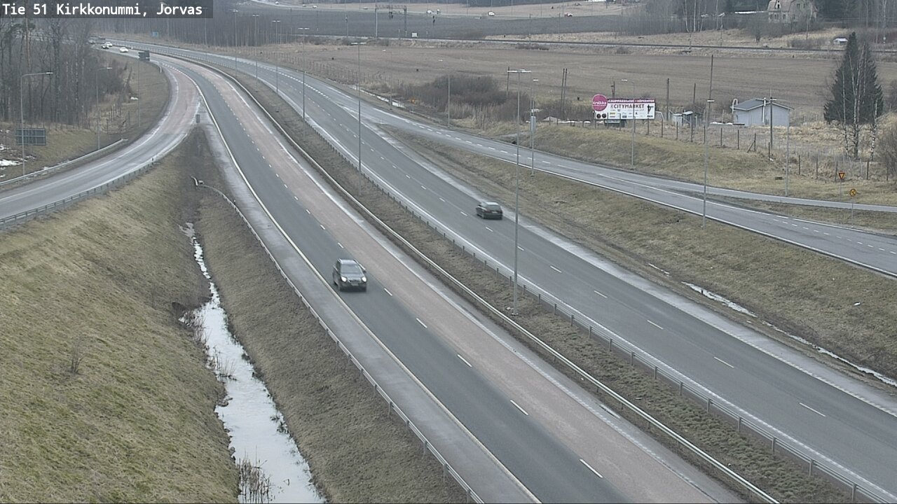 Weather Camera Image Road 51 Kirkkonummi, Jorvas, Kirkkonummi, Uusimaa