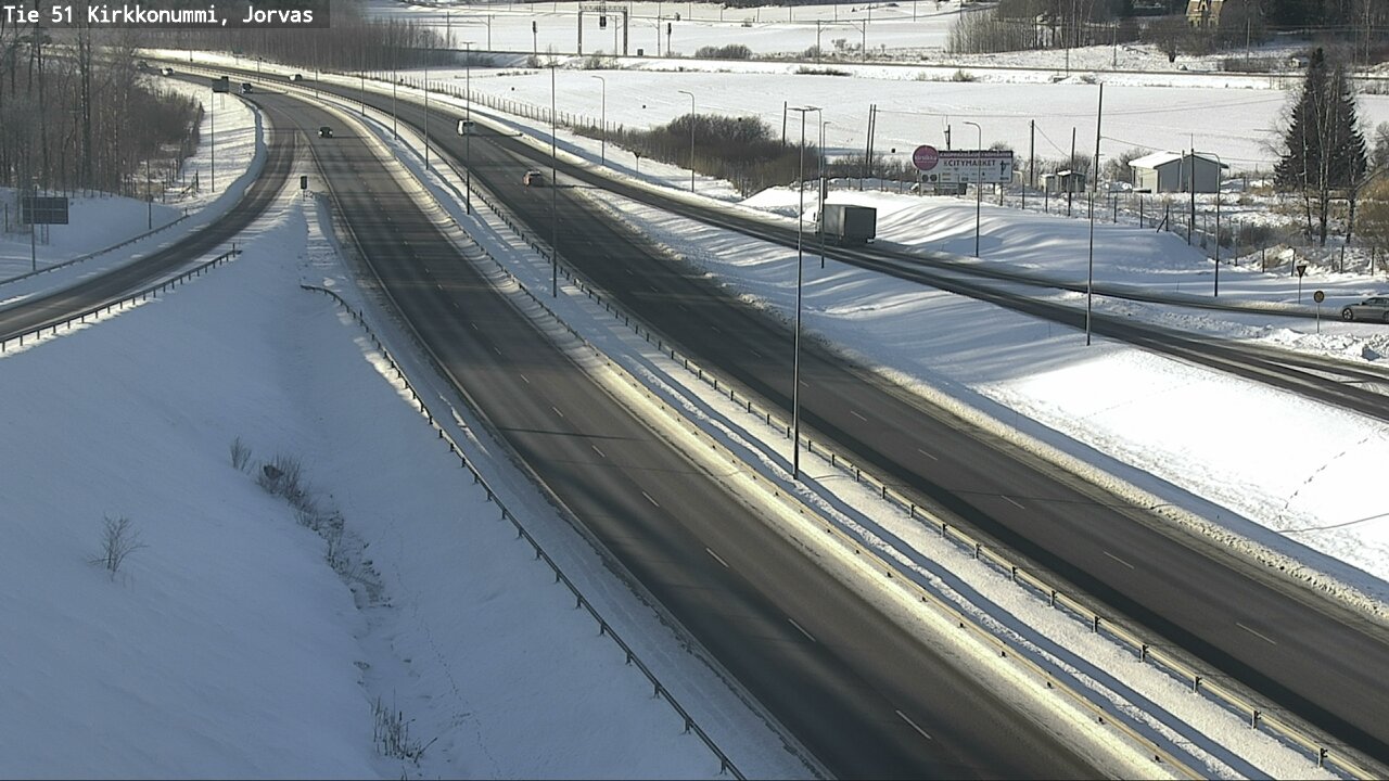 Weather Camera Image Väg 51 Kyrkslätt, Jorvas, Kirkkonummi, Uusimaa
