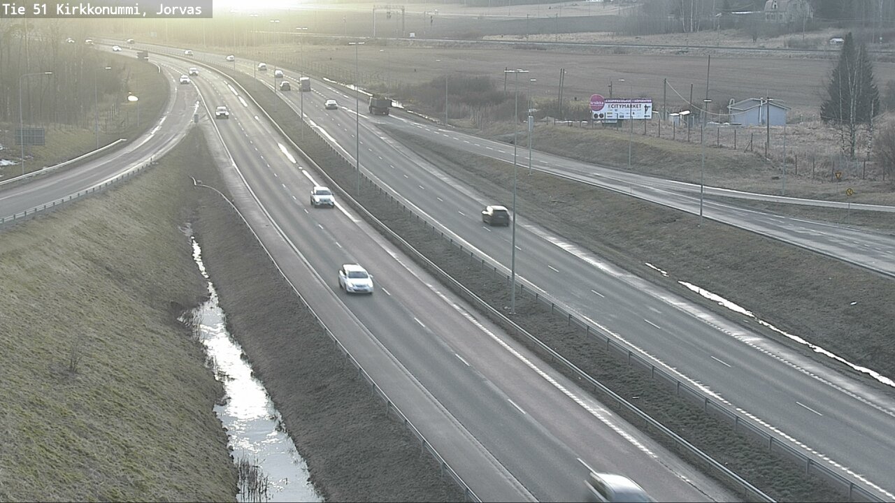 Weather Camera Image Road 51 Kirkkonummi, Jorvas, Kirkkonummi, Uusimaa