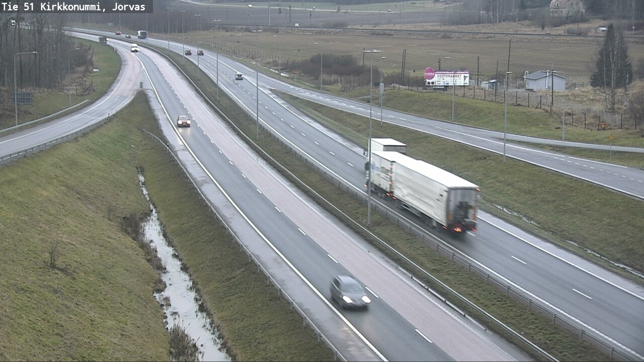 Weather Camera Image Väg 51 Kyrkslätt, Jorvas, Kirkkonummi, Uusimaa