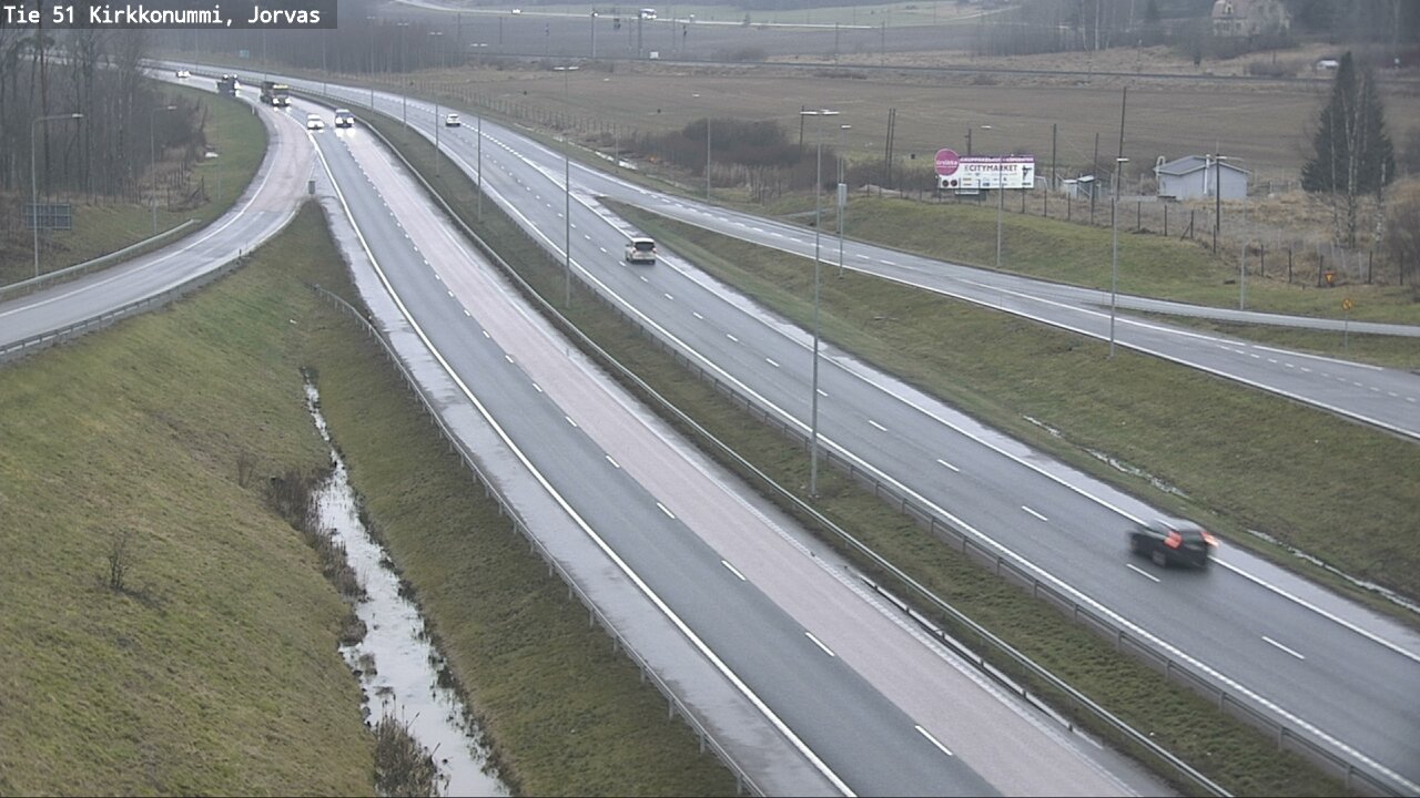 Weather Camera Image Väg 51 Kyrkslätt, Jorvas, Kirkkonummi, Uusimaa