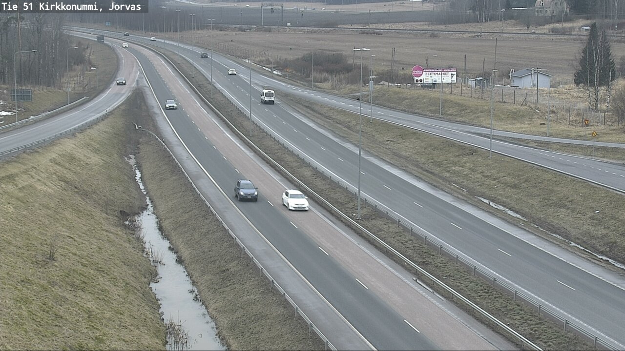 Weather Camera Image Road 51 Kirkkonummi, Jorvas, Kirkkonummi, Uusimaa