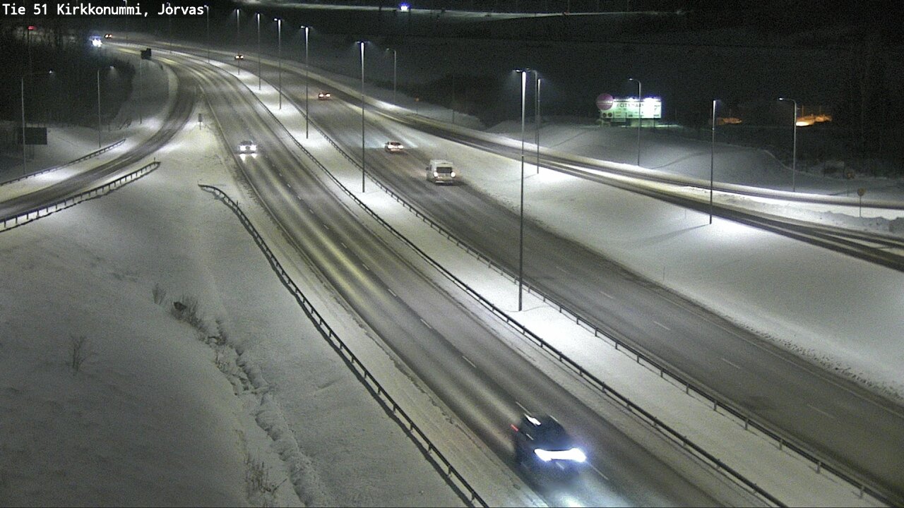 Weather Camera Image Väg 51 Kyrkslätt, Jorvas, Kirkkonummi, Uusimaa