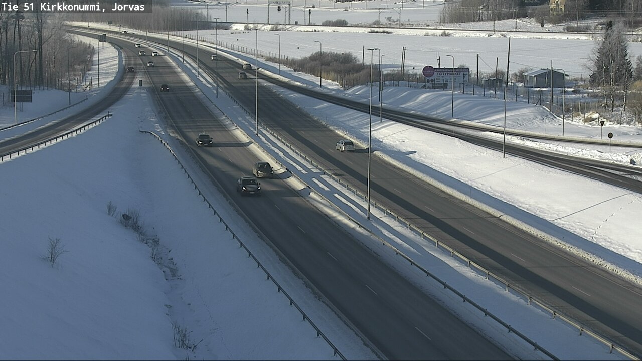 Weather Camera Image Väg 51 Kyrkslätt, Jorvas, Kirkkonummi, Uusimaa