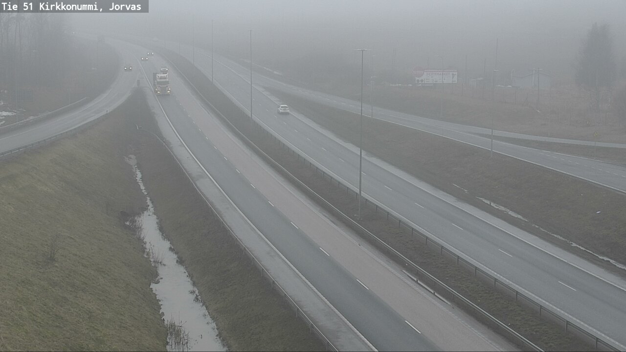 Weather Camera Image Väg 51 Kyrkslätt, Jorvas, Kirkkonummi, Uusimaa