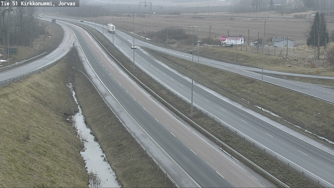 Weather Camera Image Road 51 Kirkkonummi, Jorvas, Kirkkonummi, Uusimaa