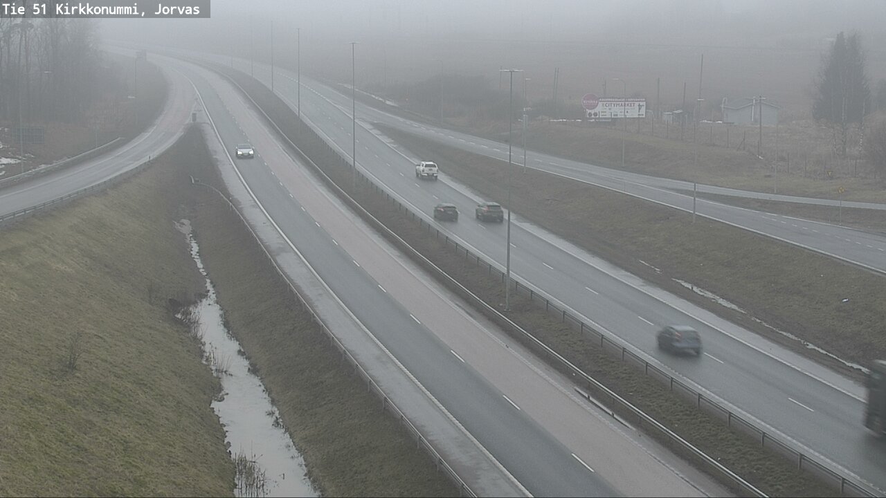 Weather Camera Image Väg 51 Kyrkslätt, Jorvas, Kirkkonummi, Uusimaa