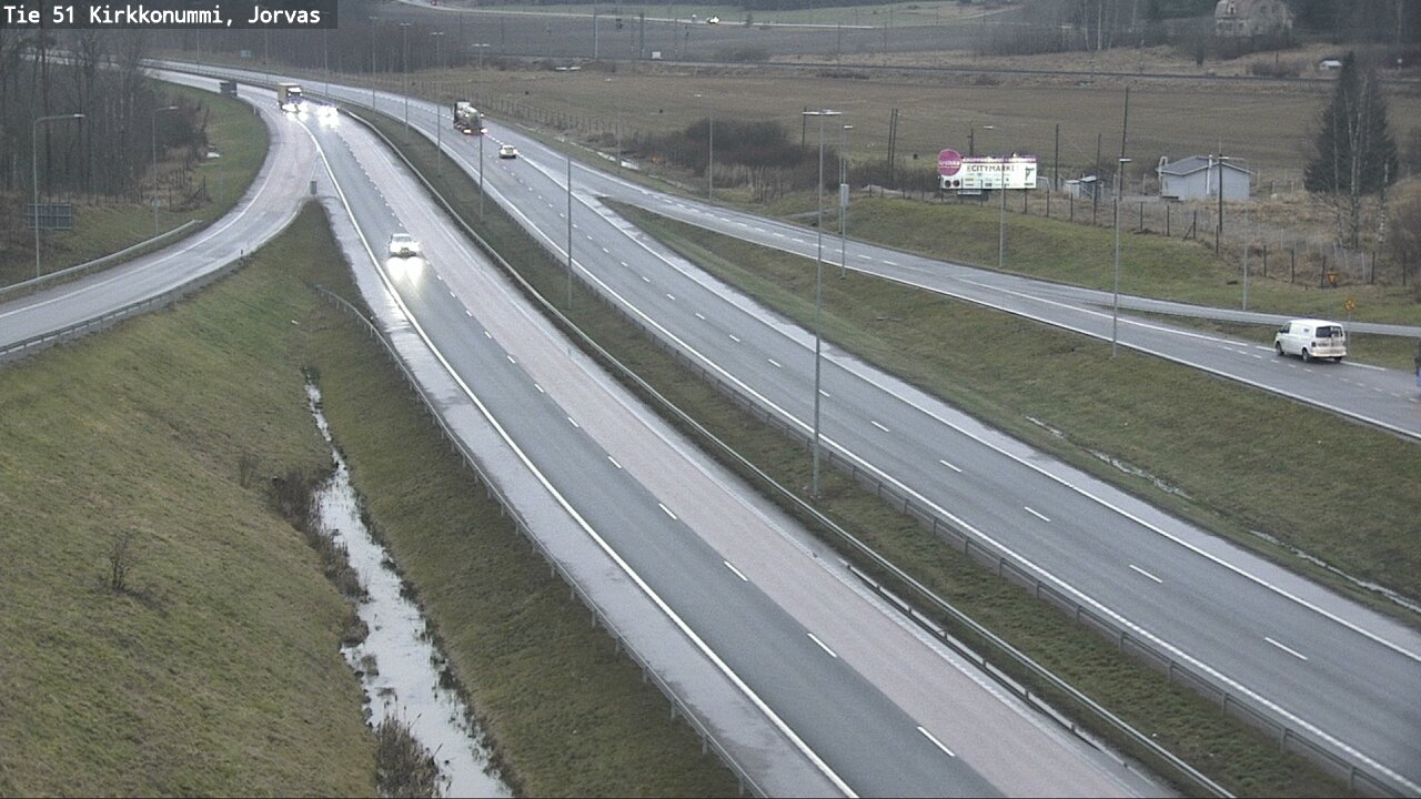 Weather Camera Image Väg 51 Kyrkslätt, Jorvas, Kirkkonummi, Uusimaa