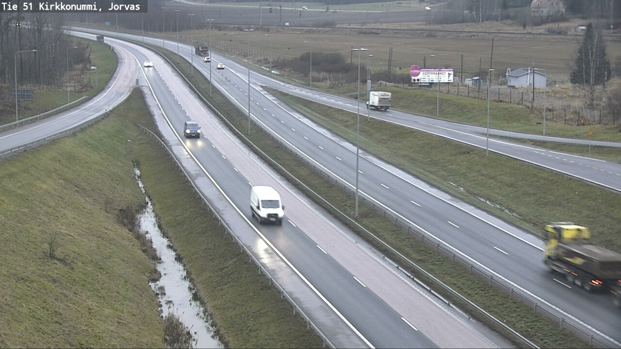 Weather Camera Image Väg 51 Kyrkslätt, Jorvas, Kirkkonummi, Uusimaa