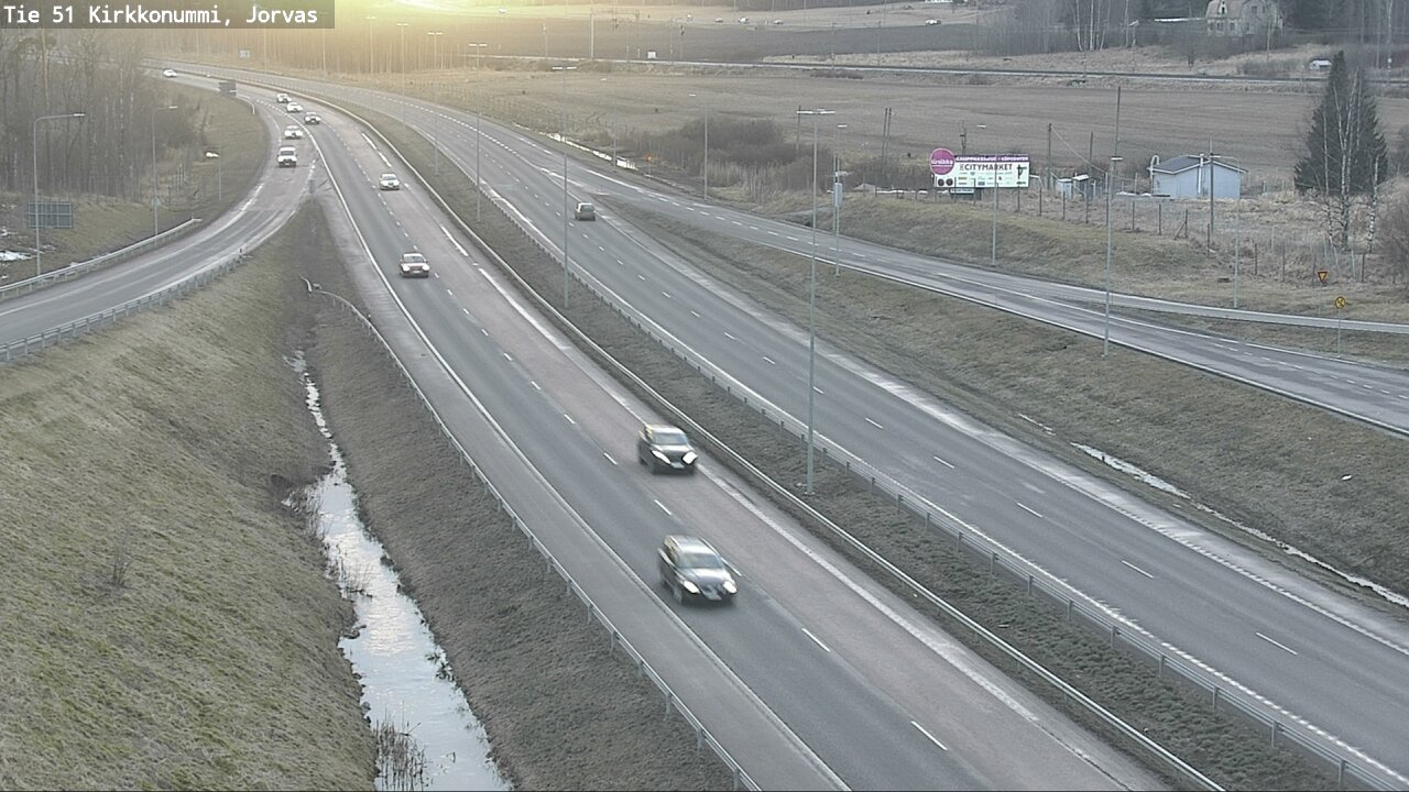 Weather Camera Image Road 51 Kirkkonummi, Jorvas, Kirkkonummi, Uusimaa