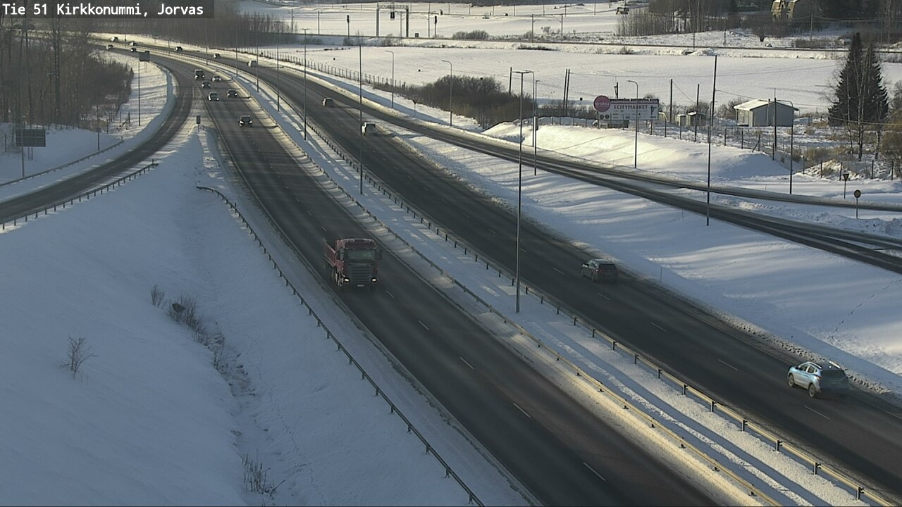 Weather Camera Image Väg 51 Kyrkslätt, Jorvas, Kirkkonummi, Uusimaa