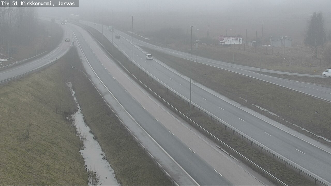 Weather Camera Image Väg 51 Kyrkslätt, Jorvas, Kirkkonummi, Uusimaa