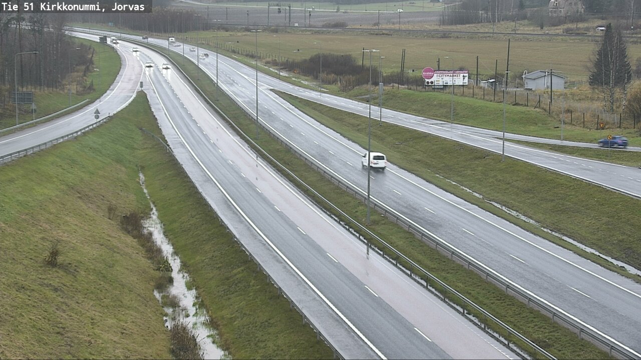 Weather Camera Image Road 51 Kirkkonummi, Jorvas, Kirkkonummi, Uusimaa