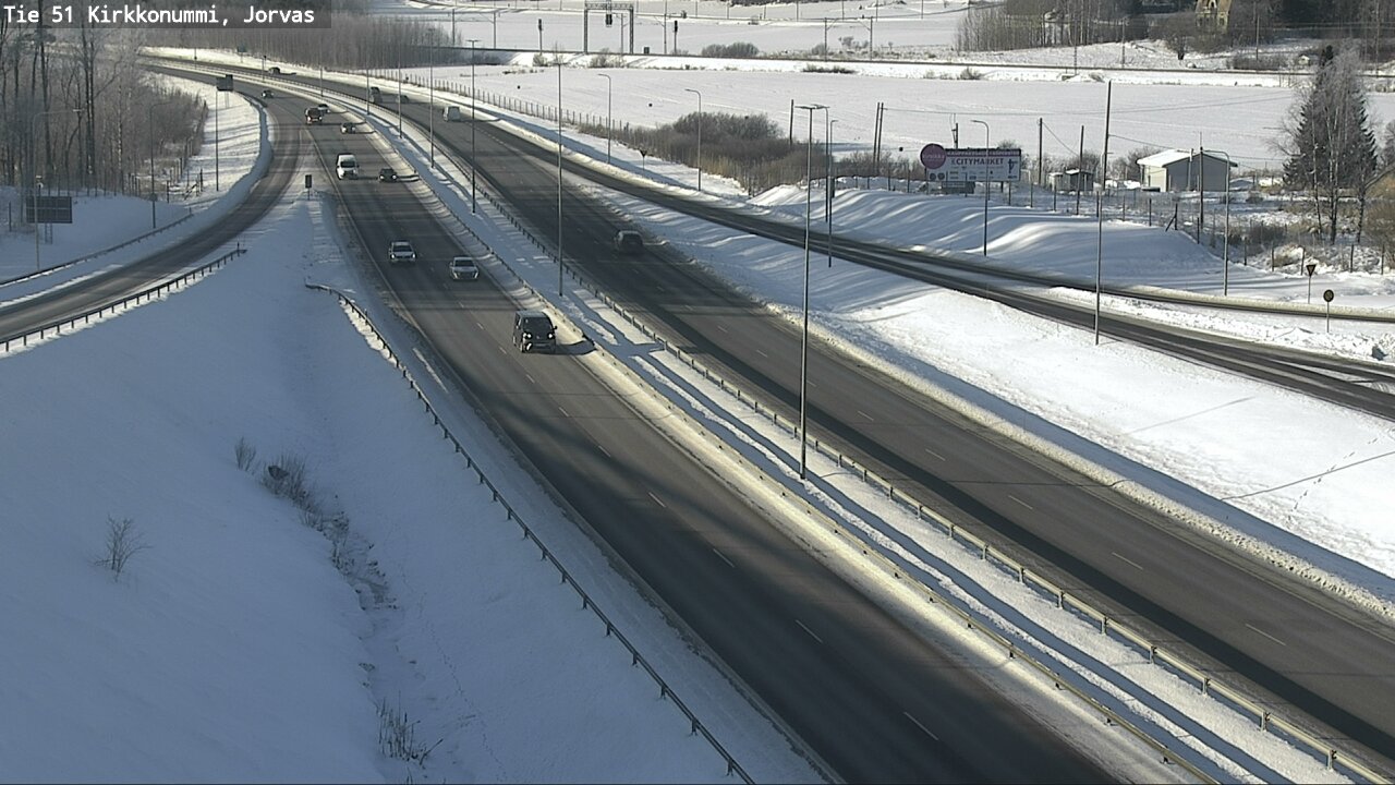 Weather Camera Image Road 51 Kirkkonummi, Jorvas, Kirkkonummi, Uusimaa